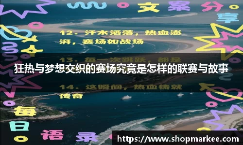 狂热与梦想交织的赛场究竟是怎样的联赛与故事